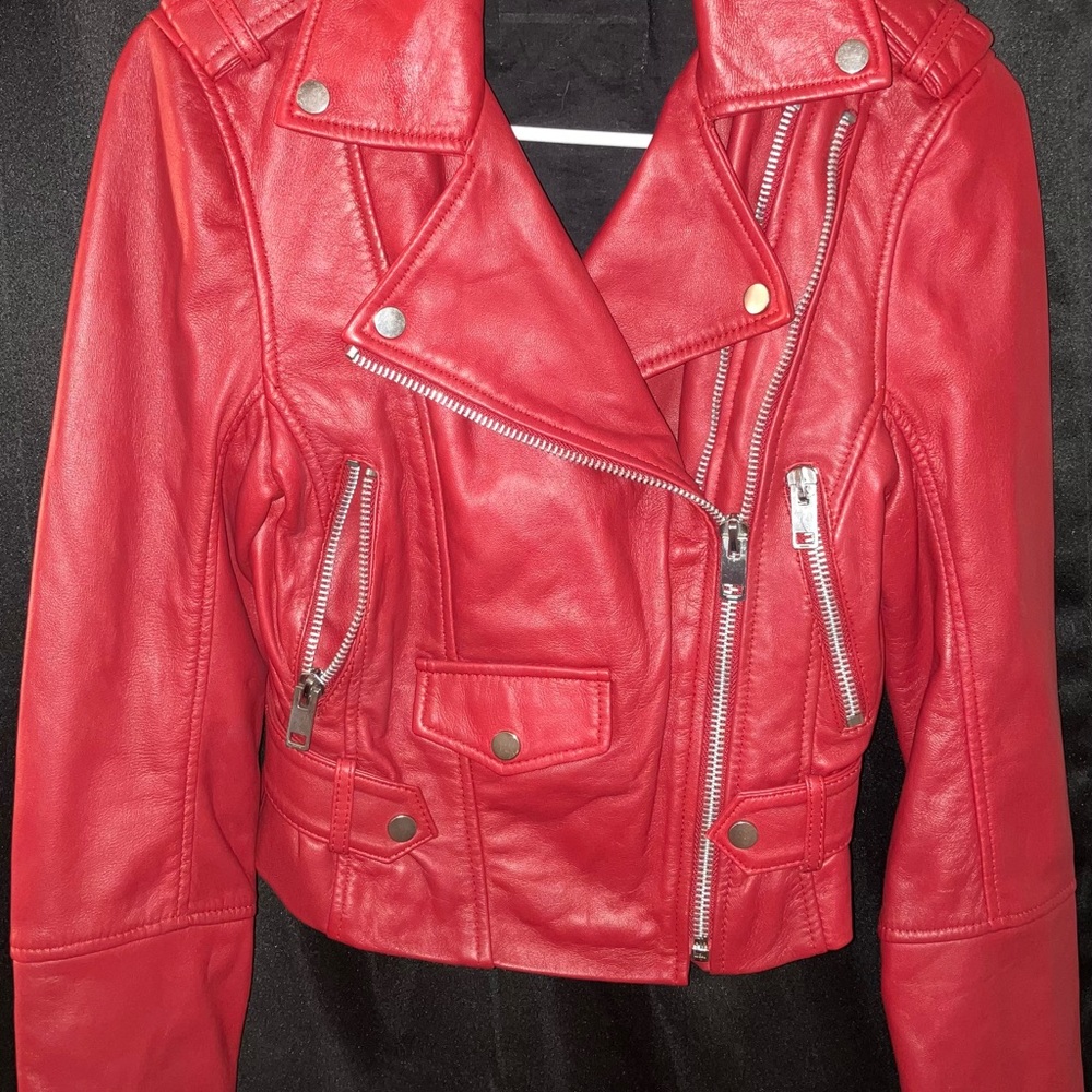 Walter baker leather motorcycle jacket